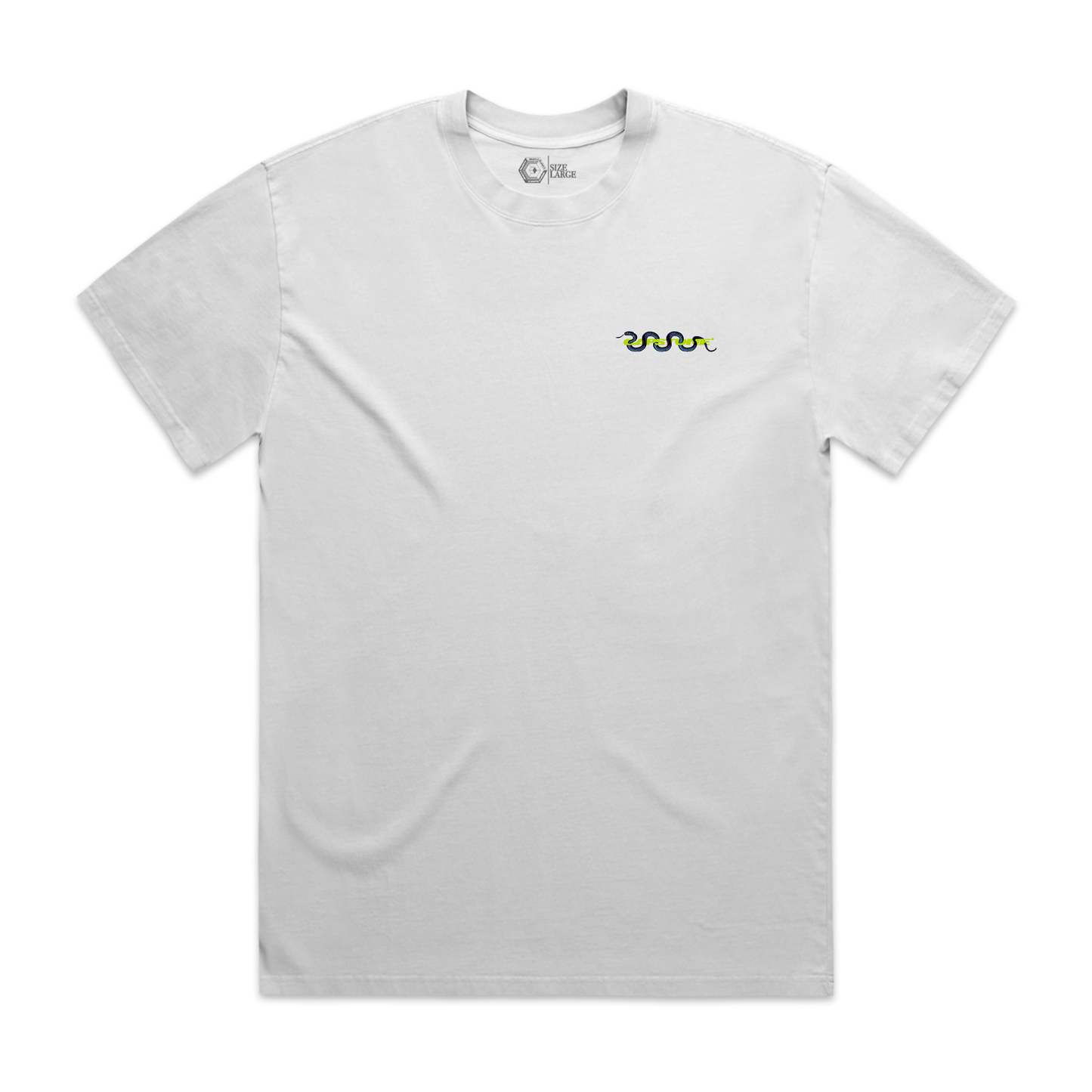 Green Snake T-Shirt White