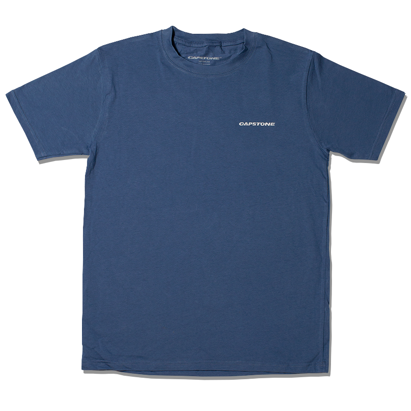 Embroidered T-Shirt Blue – CAPST1