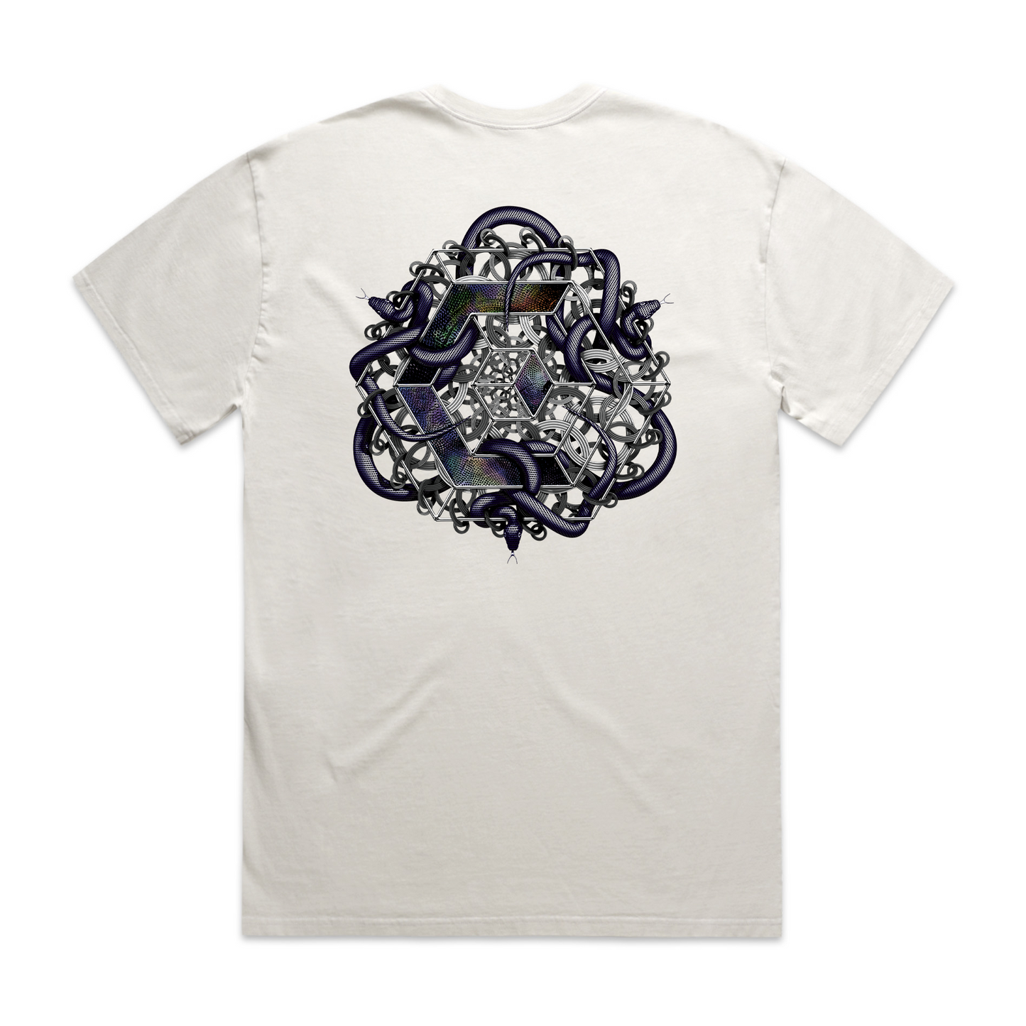 OILSLICK Heavy Faded White T-Shirt