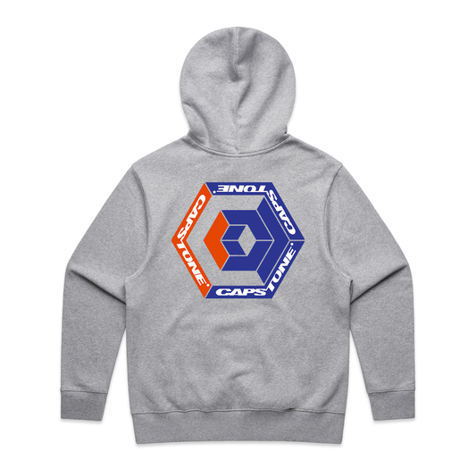 Hypercube Logo Hoodie Grey Marle