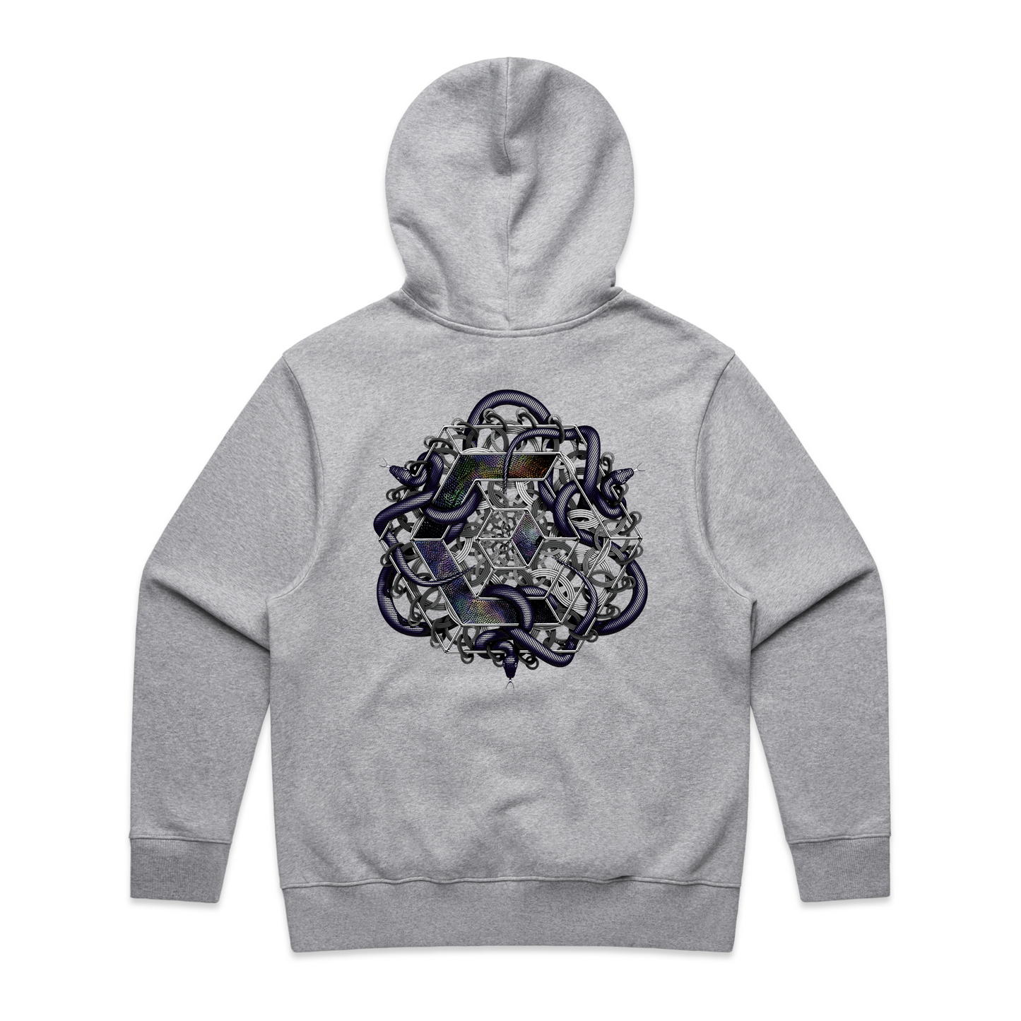 OILSLICK Hoodie Grey Marle