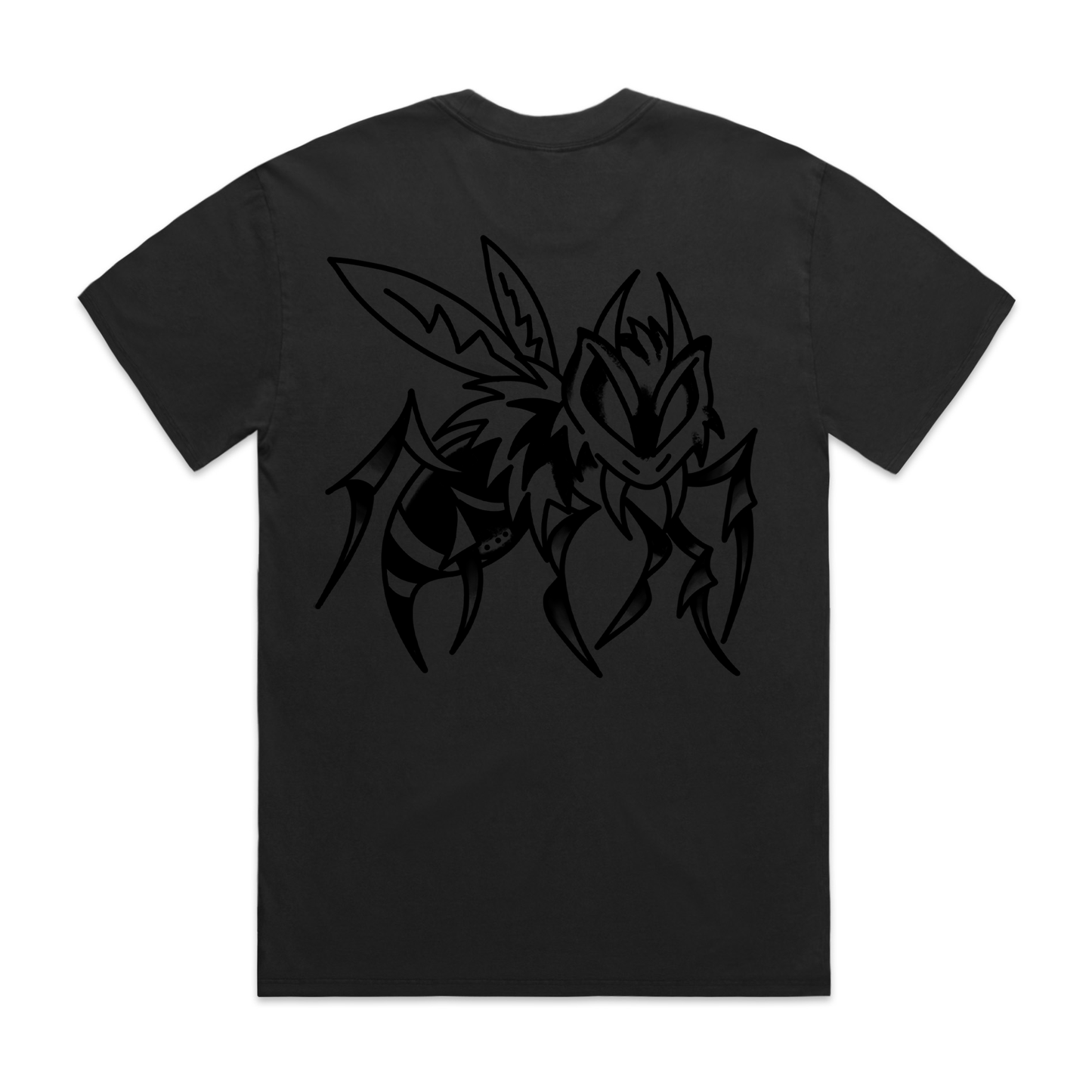 Killer Bee T-Shirt Black on Black