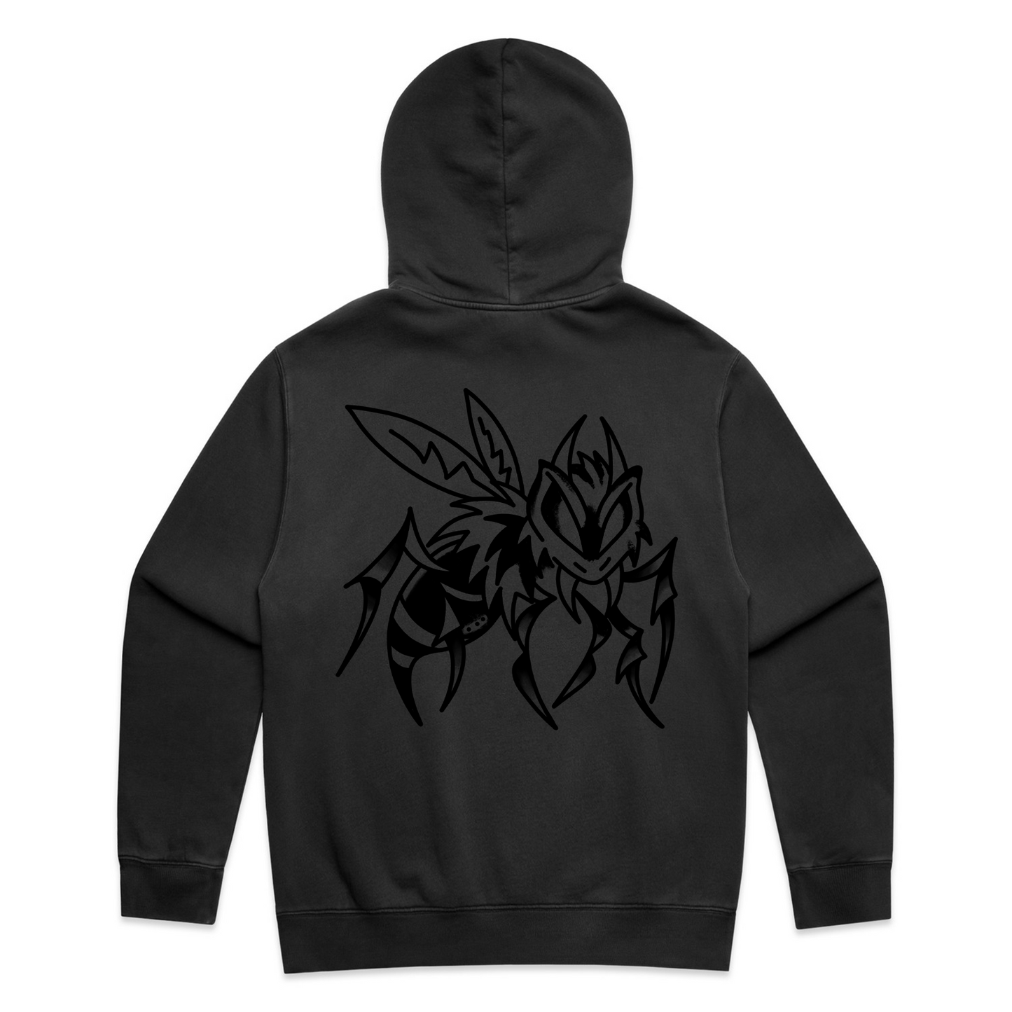 Killer Bee Hoodie Black on Black