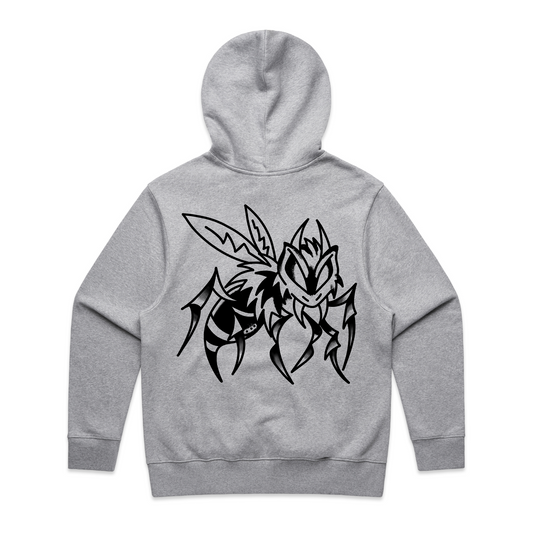Killer Bee Hoodie Grey Marle