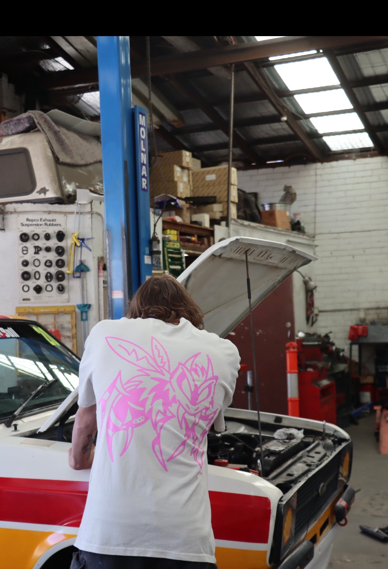 Pink Killer Bee T-Shirt White