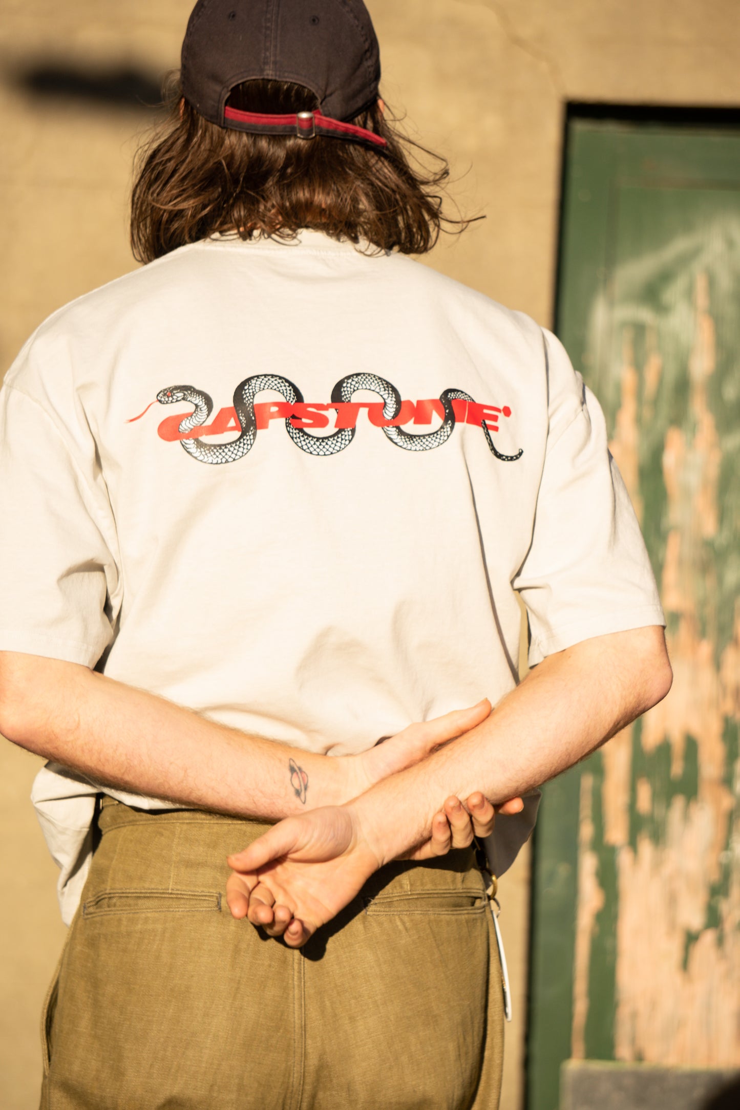 Red Snake T-Shirt Bone