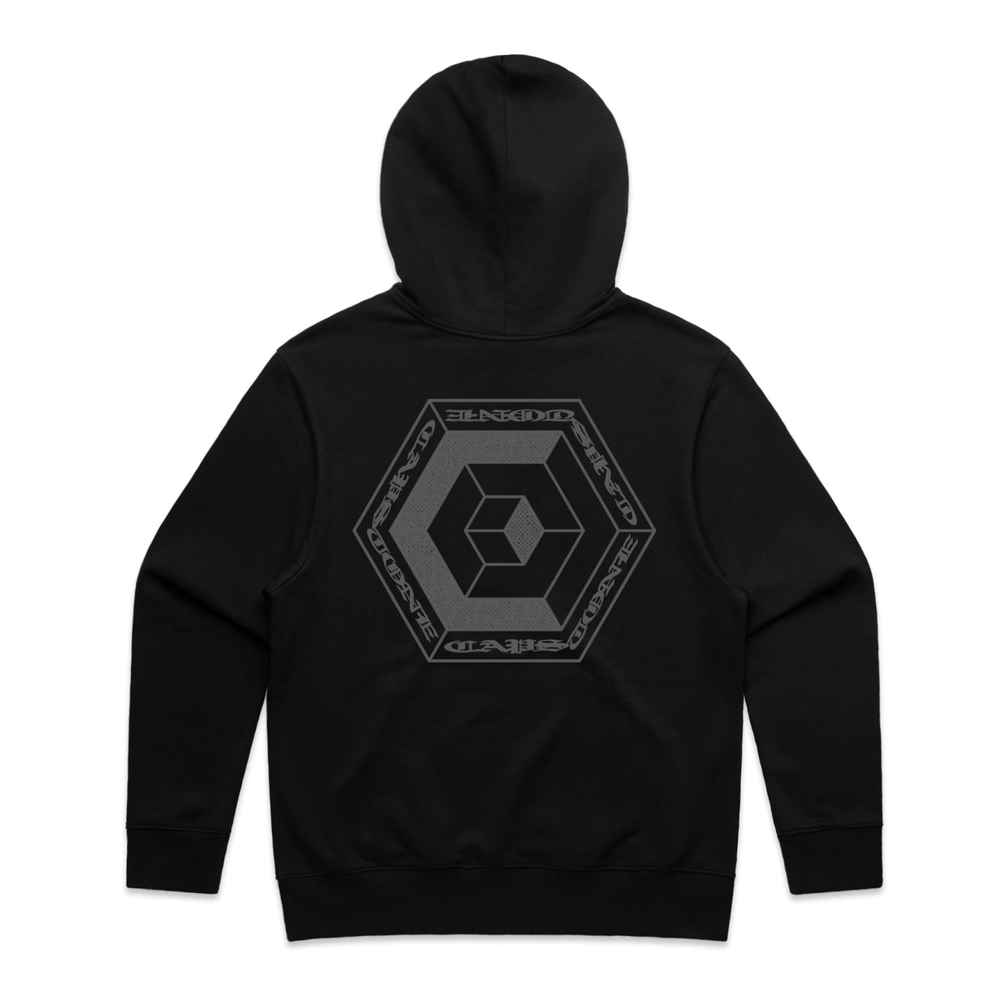 Old English Logo Hoodie Black