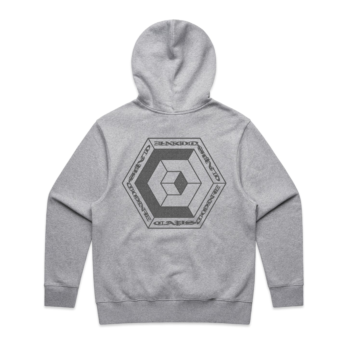 Old English Logo Hoodie Grey Marle