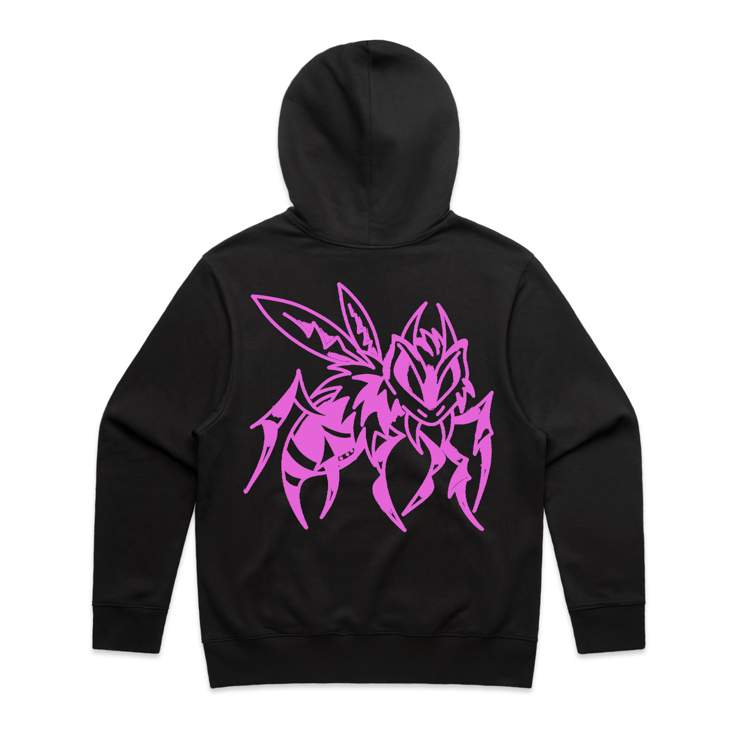 Pink Killer Bee Hoodie Black