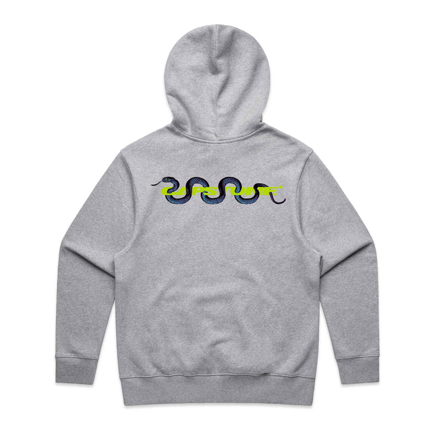 Green Snake Hoodie Grey Marle
