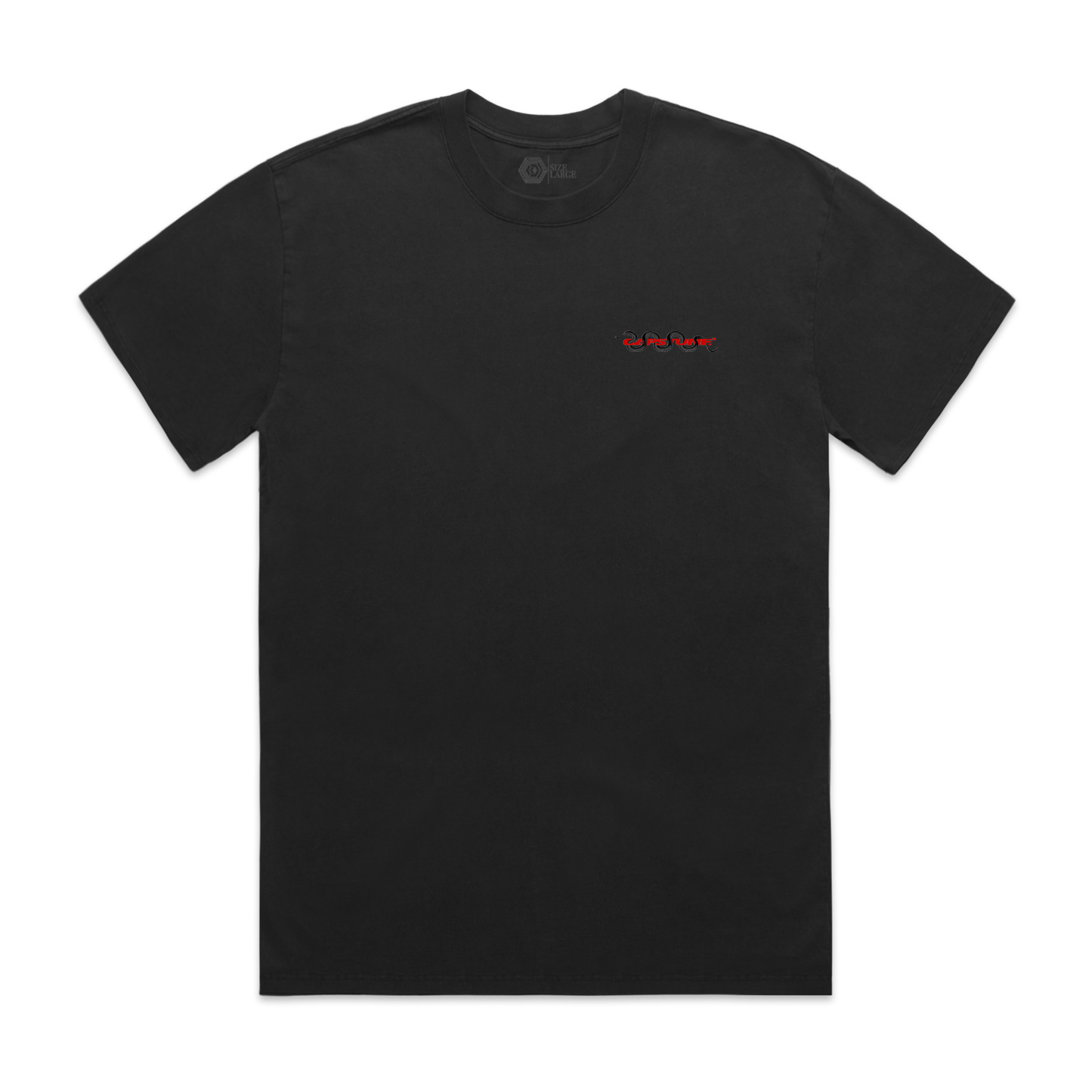Red Snake T-Shirt Black