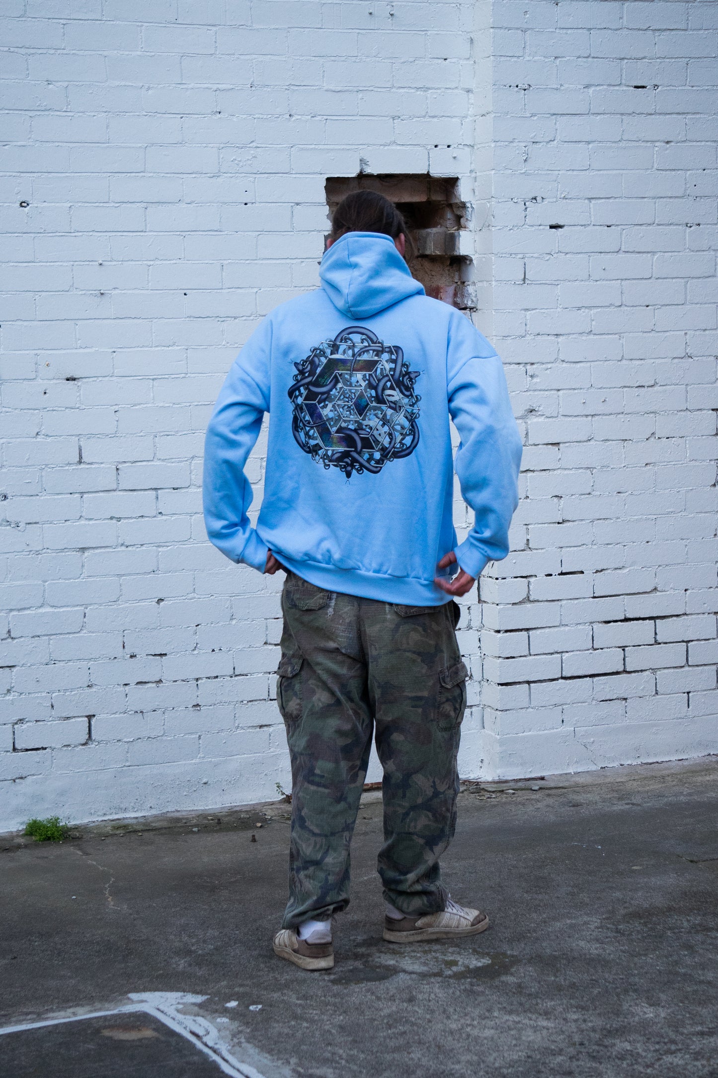 OILSLICK Hoodie Baby Blue