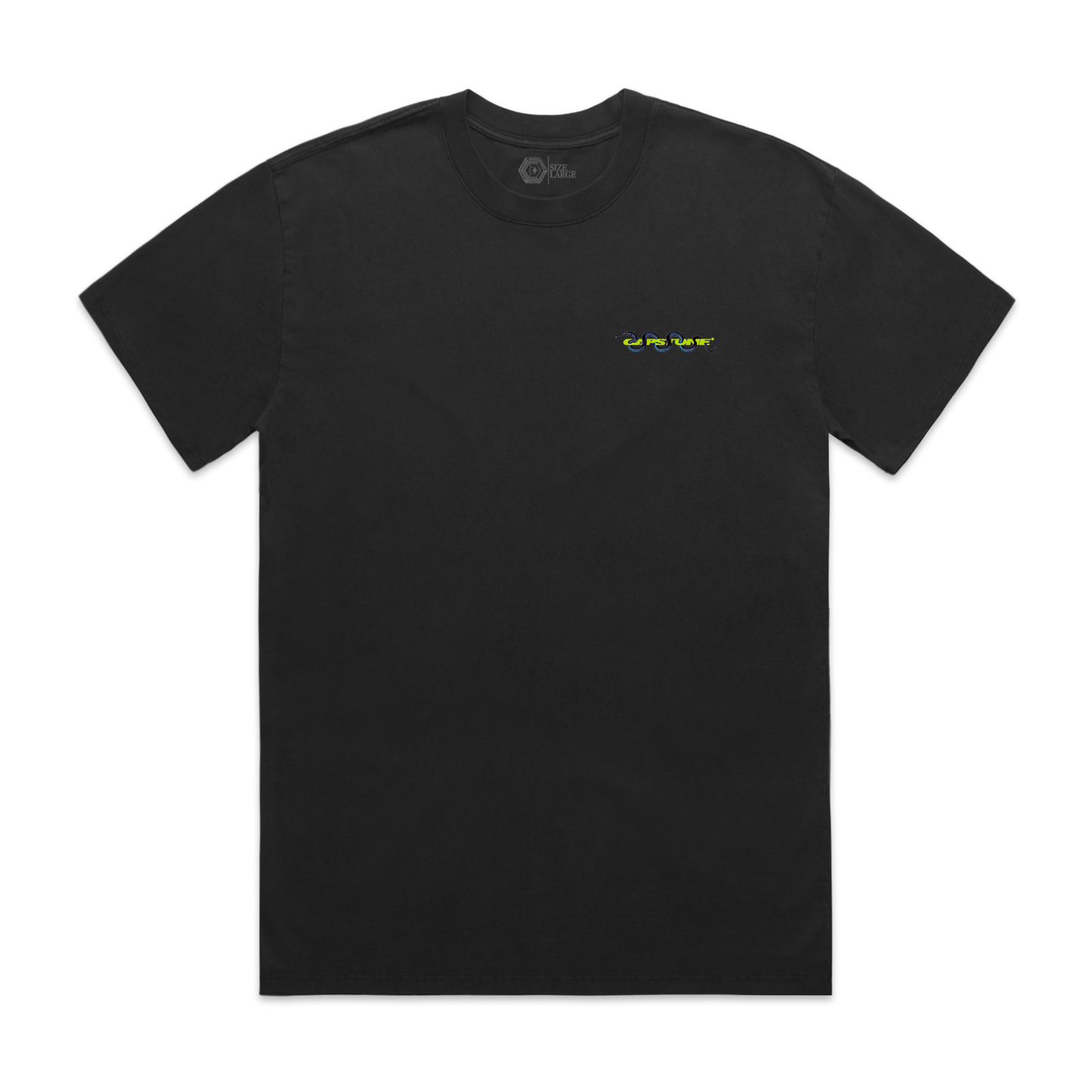 Green Snake T-Shirt Black