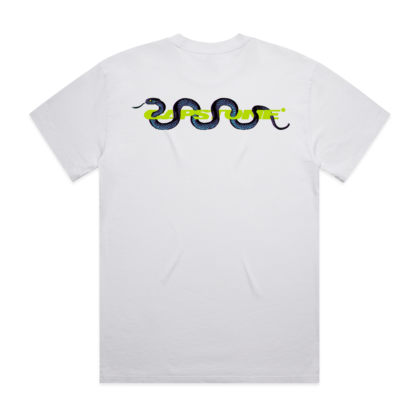 Green Snake T-Shirt White