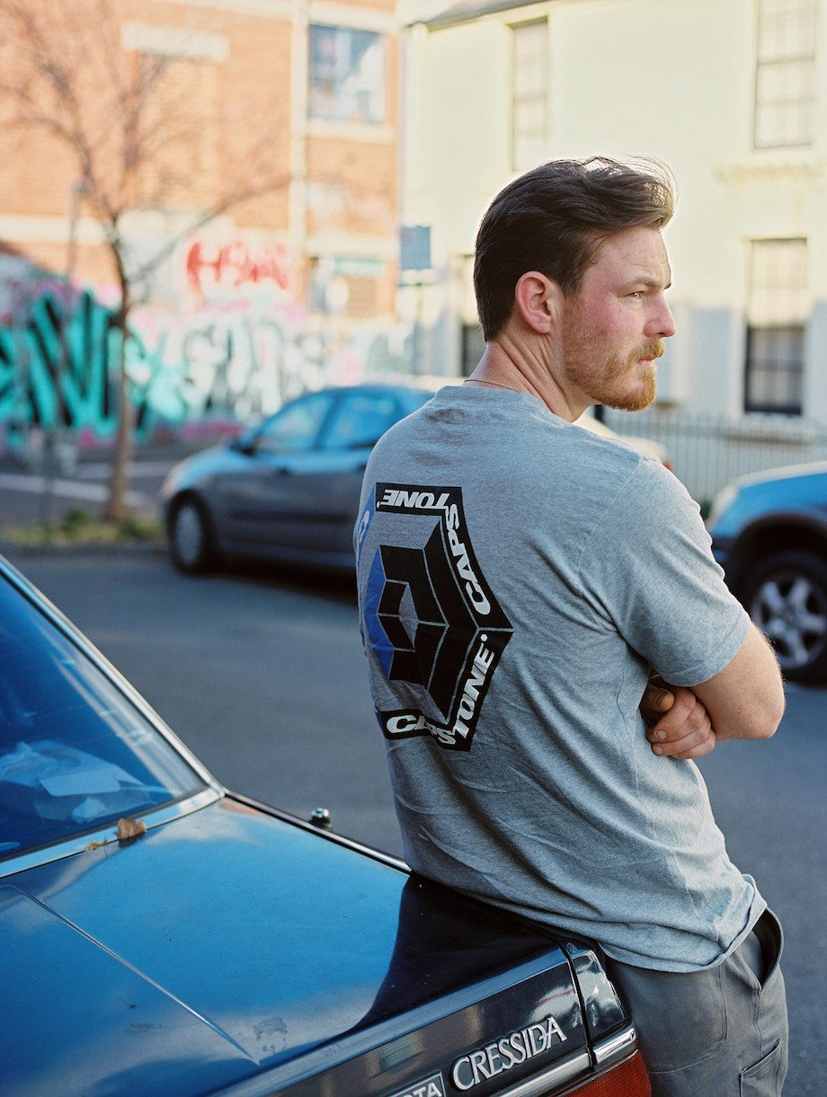 Split-Tone Hypercube T-Shirt Grey