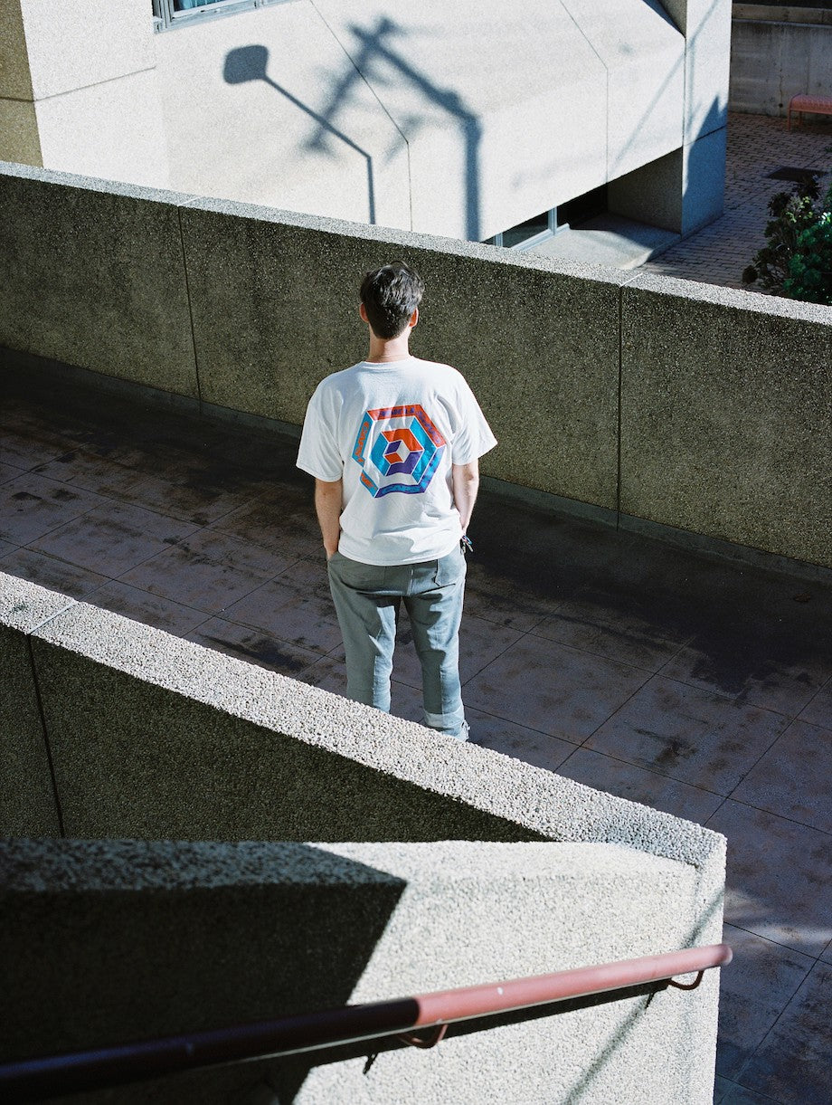 Triple-Tone Hypercube T-Shirt White