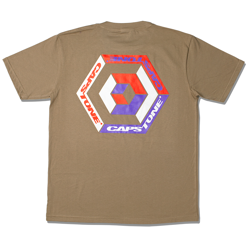 Triple-Tone Hypercube T-Shirt Brown