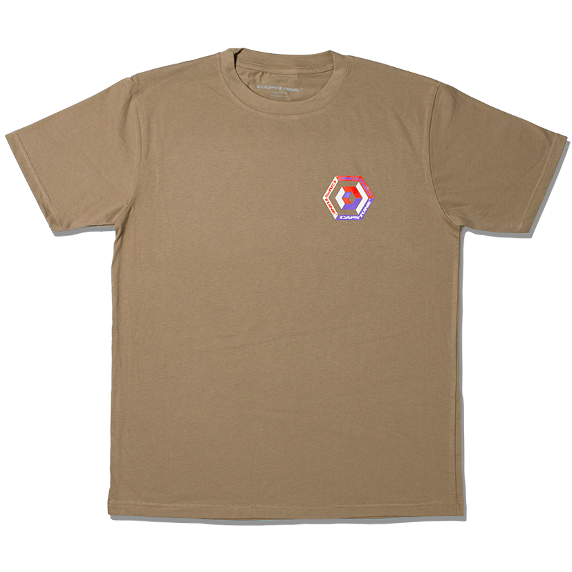 Triple-Tone Hypercube T-Shirt Brown