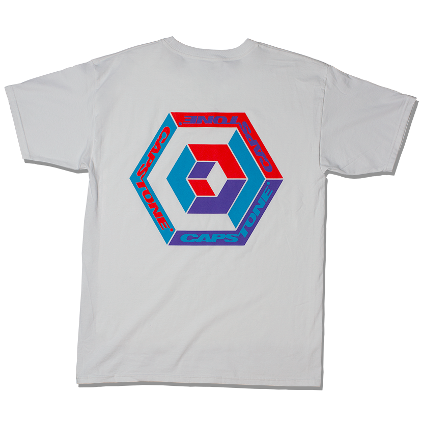 Triple-Tone Hypercube T-Shirt White