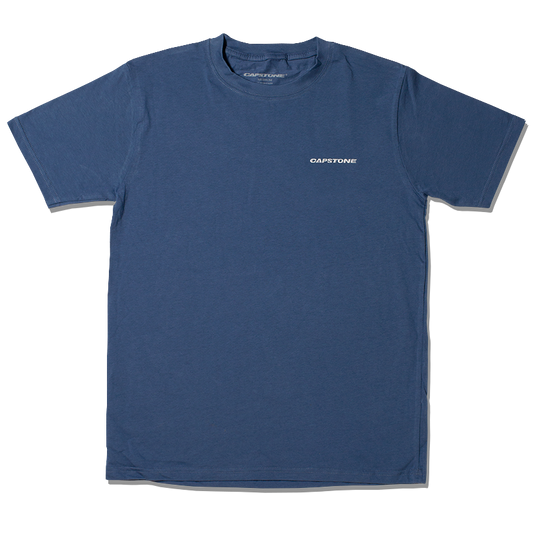 Embroidered T-Shirt Blue