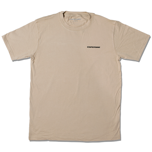 Embroidered T-Shirt Tan