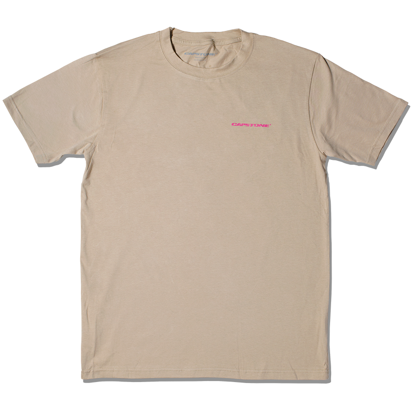 Hypercube T-Shirt Tan & Pink