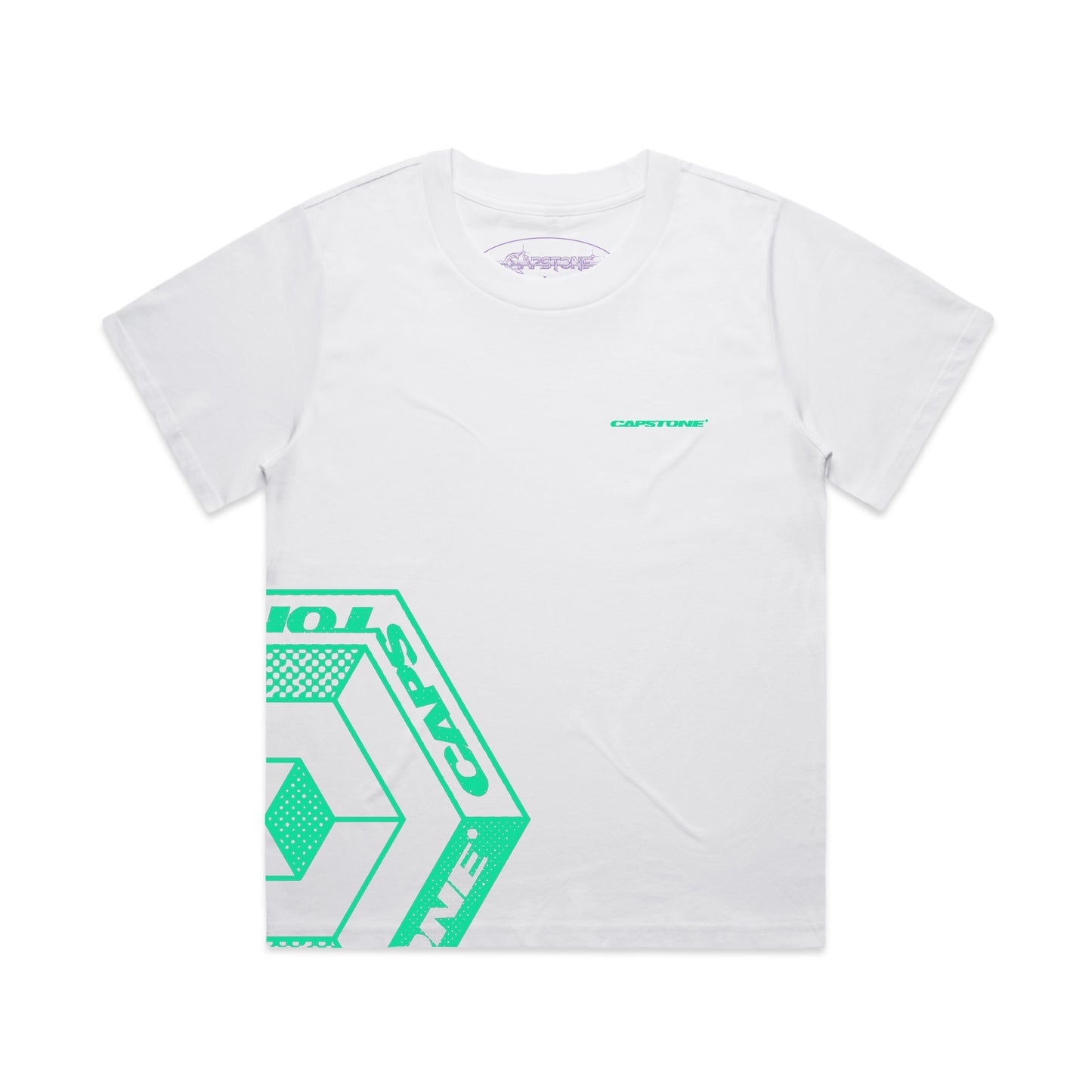 Women's T-Shirt Absinthe Hypercube White